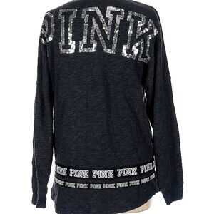 Victoria's Secret PINK Sequin Logo Top